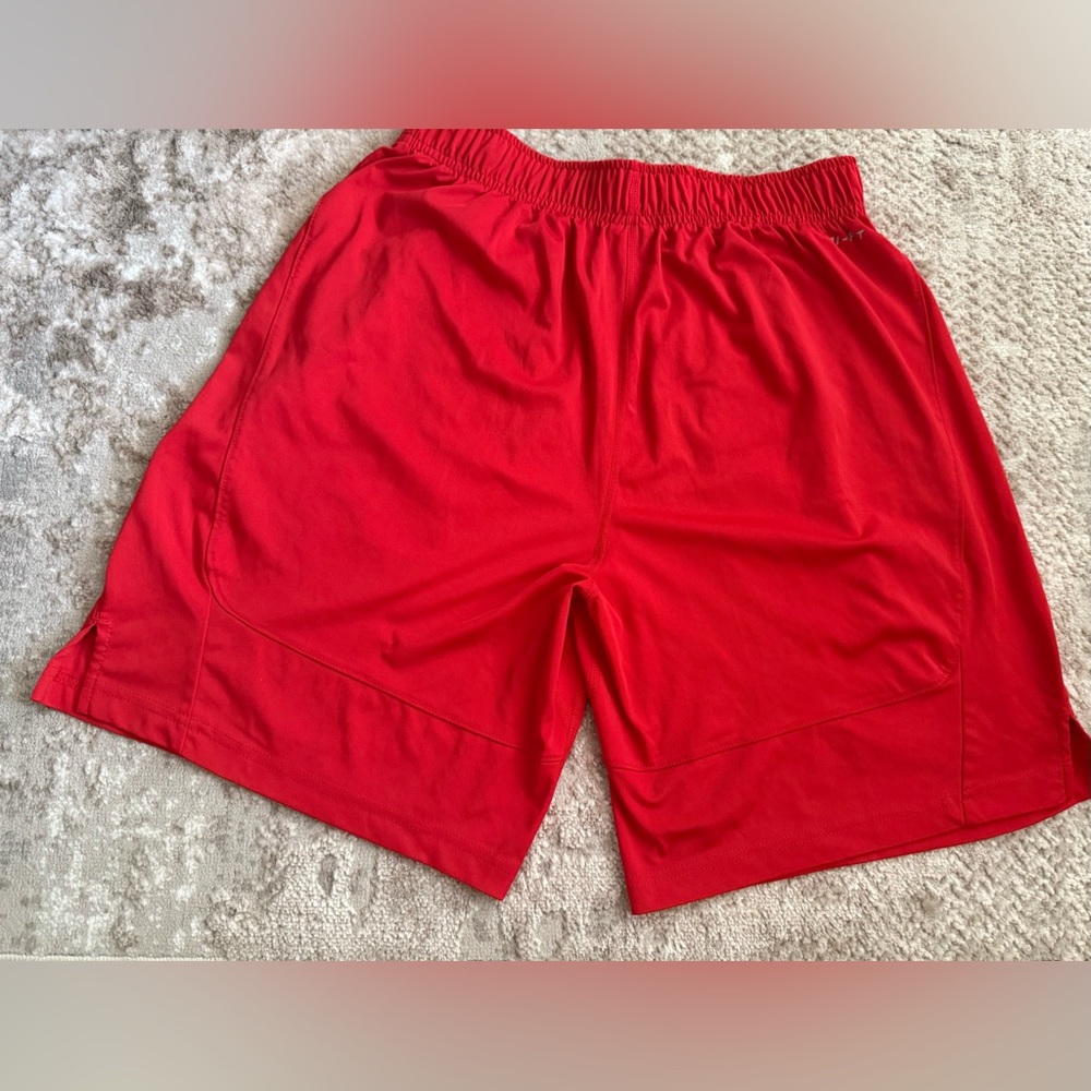 Nike Ole Miss Rebels Red & Blue Drawstring 11 Inseam Basketball Shorts: - Picture 2 of 7